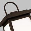 Visual Comfort Studio - 8248401-71 - One Light Outdoor Post Lantern - Founders - Antique Bronze