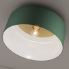Visual Comfort Studio - 7705401-145 - One Light Flush Mount - Malone - Olive