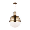 Visual Comfort Studio - 6677101EN3-848 - One Light Pendant - Hanks - Satin Brass