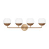 Visual Comfort Studio - 4468104-848 - Four Light Bath Vanity - Alvin - Satin Brass