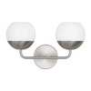Visual Comfort Studio - 4468102-962 - Two Light Bath Vanity - Alvin - Brushed Nickel