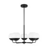 Visual Comfort Studio - 3168105-112 - Five Light Chandelier - Alvin - Midnight Black