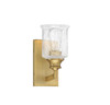 Savoy House - 9-1972-1-322 - One Light Bath - Hampton - Warm Brass