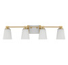 Savoy House - 8-6901-4-322 - Four Light Bathroom Vanity - Darby - Warm Brass