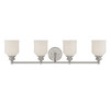Savoy House - 8-6836-4-SN - Four Light Bath Bar - Melrose - Satin Nickel