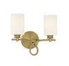 Savoy House - 8-530-2-322 - Two Light Bath Bar - Woodbury - Warm Brass
