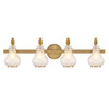 Savoy House - 8-4417-4-322 - Four Light Bathroom Vanity - Adams - Warm Brass