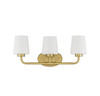 Savoy House - 8-4090-3-322 - Three Light Bath Bar - Capra - Warm Brass