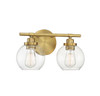 Savoy House - 8-4050-2-322 - Two Light Bath Bar - Carson - Warm Brass