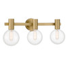 Savoy House - 8-3076-3-322 - Three Light Bathroom Vanity - Wright - Warm Brass