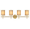 Savoy House - 8-2055-4-322 - Four Light Bathroom Vanity - Camden - Warm Brass