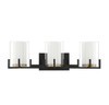 Savoy House - 8-1977-3-143 - Three Light Bathroom Vanity - Eaton - Matte Black with Warm Brass Accents