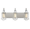 Savoy House - 8-1780-3-111 - Three Light Bath Bar - Lansing - Satin Nickel with Polished Nickel Accents