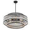 Savoy House - 7-9048-6-89 - Six Light Pendant - Renzo - Matte Black