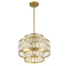 Savoy House - 7-9044-3-322 - Three Light Pendant - Renzo - Warm Brass
