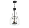 Savoy House - 7-9006-3-89 - Three Light Pendant - Akron - Matte Black
