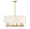 Savoy House - 7-4368-6-322 - Six Light Pendant - Dahlia - Warm Brass