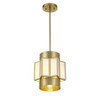 Savoy House - 7-3168-3-322 - Three Light Pendant - Gideon - Warm Brass