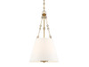 Savoy House - 7-2201-4-322 - Four Light Pendant - Austin - Warm Brass