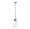 Savoy House - 7-1831-1-322 - One Light Pendant - Lakewood - Warm Brass