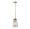 Savoy House - 7-1742-1-322 - One Light Pendant - Chantilly - Warm Brass