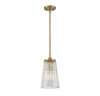 Savoy House - 7-1742-1-322 - One Light Pendant - Chantilly - Warm Brass