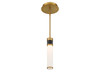 Savoy House - 7-1643-1-143 - LED Mini Pendant - Abel - Matte Black with Warm Brass Accents
