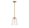 Savoy House - 7-1027-1-322 - One Light Mini-Pendant - Calhoun - Warm Brass