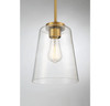 Savoy House - 7-1027-1-322 - One Light Mini-Pendant - Calhoun - Warm Brass
