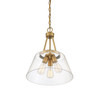 Savoy House - 7-1025-3-322 - Three Light Pendant - Calhoun - Warm Brass