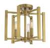 Savoy House - 6-7702-3-322 - Three Light Semi-Flush Mount - Benson - Warm Brass
