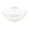 Savoy House - 6-4198-3-83 - Three Light Semi-Flush Mount - Birch - Bisque White