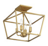 Savoy House - 6-328-4-322 - Four Light Semi-Flush Mount - Townsend - Warm Brass