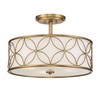 Savoy House - 6-1953-4-322 - Four Light Semi-Flush Mount - Reid - Warm Brass