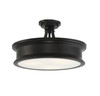 Savoy House - 6-134-3-44 - Three Light Semi-Flush Mount - Watkins - Classic Bronze