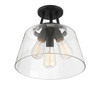 Savoy House - 6-1024-3-89 - Three Light Semi-Flush Mount - Calhoun - Matte Black