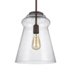 Generation Lighting. - P1459DWI - One Light Pendant - Loras - Dark Weathered Iron