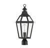 Savoy House - 5-724-153 - One Light Post Lantern - Jackson - Black with Gold Highlights