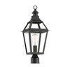 Savoy House - 5-724-153 - One Light Post Lantern - Jackson - Black with Gold Highlights