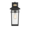 Savoy House - 5-719-143 - One Light Outdoor Wall Lantern - Kingsley - Matte Black with Warm Brass