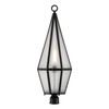 Savoy House - 5-707-BK - One Light Outdoor Post Lantern - Peninsula - Matte Black