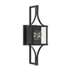 Savoy House - 5-473-144 - One Light Outdoor Wall Lantern - Raeburn - Matte Black and Weathered Brushed Brass