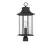 Savoy House - 5-454-BK - One Light Post Lantern - Hancock - Matte Black
