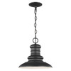 Generation Lighting. - OL8904TXB - One Light Outdoor Pendant - Redding Station - Textured Black