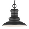 Generation Lighting. - OL8904TXB - One Light Outdoor Pendant - Redding Station - Textured Black