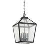 Savoy House - 5-104-BK - Four Light Outdoor Hanging Lantern - Woodstock - Black