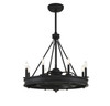 Savoy House - 39-FD-124-89 - Eight Light Fan D'lier - Lyon - Matte Black