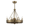 Savoy House - 39-FD-124-322 - Eight Light Fan D'lier - Lyon - Warm Brass