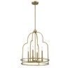 Savoy House - 3-6612-4-322 - Four Light Pendant - Diplomat - Warm Brass