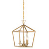 Savoy House - 3-420-3-322 - Three Light Pendant - Townsend - Warm Brass